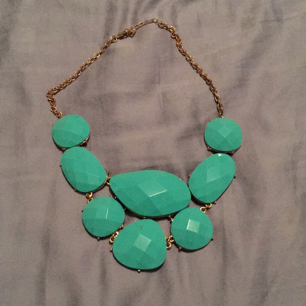 Green stone necklace